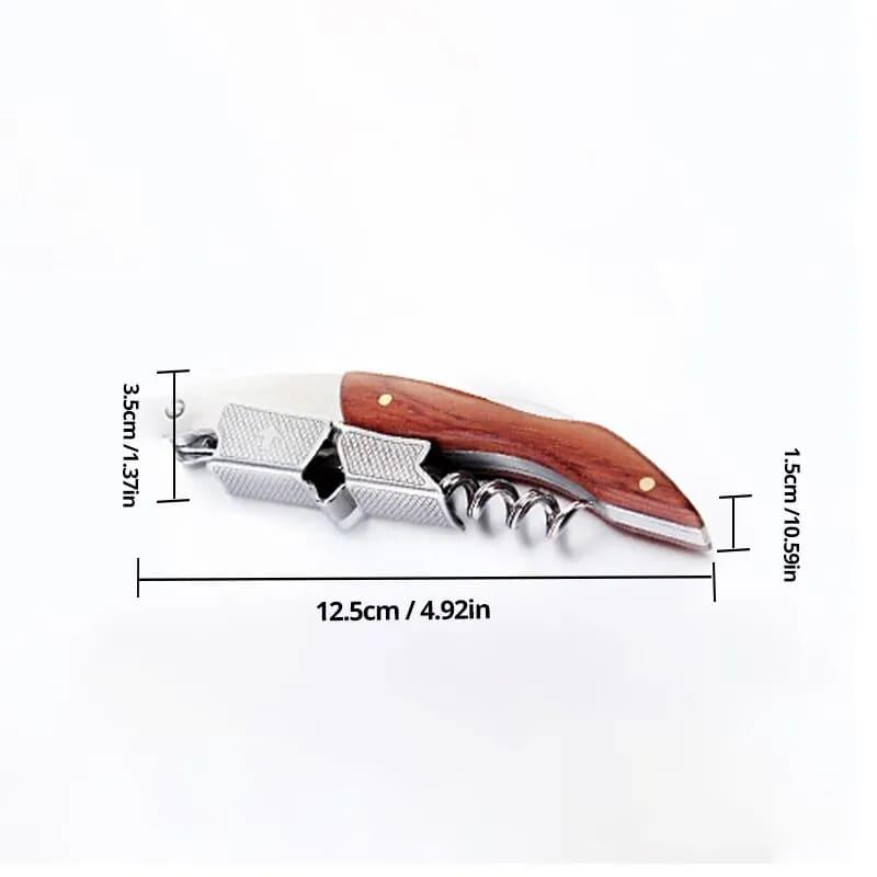 Abridor de vinho profissional de madeira - Allinone | Tudo em um só lugar.
